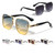 Sunglasses Men Square Aviator Style Gold Frame Shades
