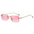 rimless sunglasses, rectangle sunglasses, pink lens sunglasses, gold frame sunglasses, fashion sunglasses, trendy eyewear, womens sunglasses, mens sunglasses, gradient lens, stylish sunglasses, summer accessories, party sunglasses, eyewear