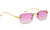 rimless sunglasses, rectangle sunglasses, pink lens sunglasses, gold frame sunglasses, fashion sunglasses, trendy eyewear, womens sunglasses, mens sunglasses, gradient lens, stylish sunglasses, summer accessories, party sunglasses, eyewear