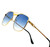 Designer Men Women Fashion Sunglasses Square Gold Shades