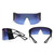 Men Women Sunglasses  Single lens Designer Wrap Around Safety Futuristic Shades