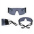 Men Women Sunglasses  Single lens Designer Wrap Around Safety Futuristic Shades