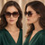 Women Square Oversized Sunglasses  Fashion Luxury Cat Eye