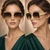 Women Oversized Sunglasses Flat Lens
