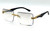 Fashion Sunglasses Square Shades Hip Hop Diamond Rapper Rimless Diamond Cut Shades