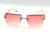 Fashion Sunglasses Square Shades Hip Hop Diamond Rapper Rimless Diamond Cut Shades