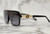 Men Designer Black Lens Sunglasses Hip Hop Shades Aviator Gold Frame Classic Square Style Celebrity Model Gafas Lentes Para Mujer