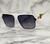 Men Designer Black Lens Sunglasses Hip Hop Shades Aviator Gold Frame Classic Square Style Celebrity Model Gafas Lentes Para Mujer