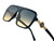 Men Designer Black Lens Sunglasses Hip Hop Shades Aviator Gold Frame Classic Square Style Celebrity Model Gafas Lentes Para Mujer