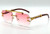 Men Sunglasses Rimless Square  Lion Hip Hop Shades