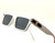 Women Men Sunglasses Square Shades Hip Hop Square Retro Shades Rectangular Luxury Style Lentes Gafas Para Mujeres Humbres