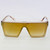 Fashion Oversize Flat Mirror Lens Square Large Men's Women's Miami Sunglasses Gafas Lentes De Moda Para Hombres Mujeres