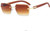 Men's  Sophisticated Gold Black Clear Blue Lens Square Rimless Eye Glasses Gafas Lentes