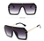 Fashion Oversize Flat Mirror Lens Square Large Men's Women's Miami Sunglasses Gafas Lentes De Moda Para Hombres Mujeres