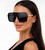 Fashion Oversize Flat Mirror Lens Square Large Men's Women's Miami Sunglasses Gafas Lentes De Moda Para Hombres Mujeres