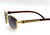 Vintage Mens Rectangle Retro Brown Gold Frame Elegant Fashion Hip Hop Sunglasses