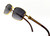 Vintage Mens Rectangle Retro Brown Gold Frame Elegant Fashion Hip Hop Sunglasses