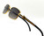 Vintage Mens Rectangle Retro Brown Gold Frame Elegant Fashion Hip Hop Sunglasses