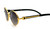 Vintage Mens Round Retro Black Brown Lens Designer Fashion Hip Hop Sunglasses