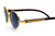 Vintage Mens Round Retro Black Brown Lens Designer Fashion Hip Hop Sunglasses
