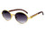 Vintage Mens Round Retro Black Brown Lens Designer Fashion Hip Hop Sunglasses