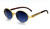 Vintage Mens Round Retro Black Brown Lens Designer Fashion Hip Hop Sunglasses