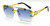 Rapper  Shades Frameless Sunglasses Fashion Designer Male Lentes Gafas Humbres Hip Hop Shades Elegant Rimless Gold Migos Quevo Rap