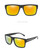 Polarized Men Women Cycling Sunglasses Set Sports Biker Beach Reflective Lenses Square Shades Driving Golfing Outdoor Light Weight