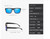 Polarized Men Women Cycling Sunglasses Set Sports Biker Beach Reflective Lenses Square Shades Driving Golfing Outdoor Light Weight