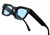 Men Women Sunglasses Black Small Retro Hip Hop Thick Square Frame Trendy Elegant fashion designer Wintage