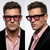 Men Sunglasses Black Small Retro Hip Hop Thick Square Frame Trendy Elegant