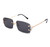 Rapper  Shades Frameless Sunglasses Fashion Designer Male Lentes Gafas Humbres Hip Hop Shades Elegant Rimless Gold Migos Quevo Rap