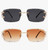 Rapper  Shades Frameless Sunglasses Fashion Designer Male Lentes Gafas Humbres Hip Hop Shades Elegant Rimless Gold Migos Quevo Rap