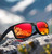 New Polarized Men Anti Glare Fishing Cycling Driving Sport Sunglasses Square