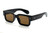 Men Women Sunglasses Black Small Retro Hip Hop Thick Square Frame Trendy Elegant fashion designer Wintage