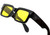 Men Women Sunglasses Black Small Retro Hip Hop Thick Square Frame Trendy Elegant fashion designer Wintage