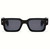 Men Women Sunglasses Black Small Retro Hip Hop Thick Square Frame Trendy Elegant fashion designer Wintage
