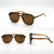Aviator Square Sunglasses  Retro Shades Trendy Outdoor Wear