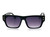 Black square  Gold  Frame with Smoke Gradient Lens Miami Style Shades Celebrity Sunglasses