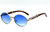 Women Wood Temple Gold Frame Oval Clear Lens Eye Glasses
