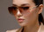 Women SUNGLASSES DESIGNER OVERSIZE SQUARE RETRO GOLD FRAME WOMEN STYLE NEW