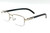 gold frame glasses, half rim eyeglasses, wood temple glasses, rectangular eyeglasses, men's eyeglasses, fashion glasses, stylish eyeglasses, gold and wood glasses, designer eyeglasses, mens accessories, eyewear, reading glasses, new eyeglasses