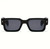 Men Women Sunglasses Black Small Retro Hip Hop Thick Square Frame Trendy Elegant fashion designer Wintage