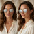 Women Sunglasses Square Aviator Style Retro Metal Shades