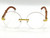 Fashion Gold Metal Frame Rimless Round Hip Hop Style Rapper Design Black Brown Lens Migos Buffs Rap Hip-hop Shades New Hot Sunglasses Gafs Lentes Para  Hombres