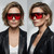 Sunglasses Women  Oversized Huge Visor Big Shield Mask Half Face Large Mirror