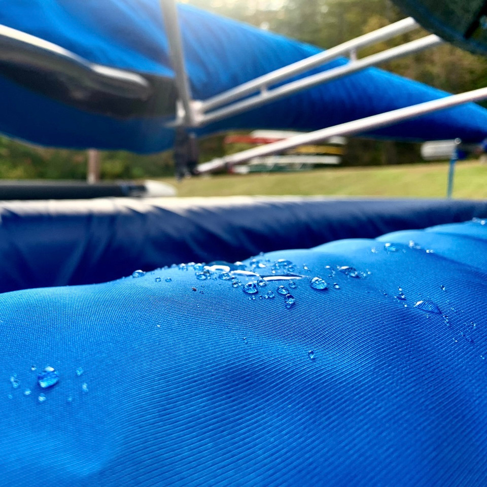 WeatherMax is highly water resistant yet breathable - won't stick to your hull!