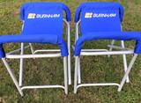 The Burnham Original Chesapeake Slings.  The BEST slings on the market for Singles &  Doubles.
Incredibly stable for daily & overnight storage.  Rigging, washing, putting your cover on, this is the sling for you!  Your boat sits safely down in the 11" depth cradle.  27"(H) x 16"(D) x 20"(W)
Set of (2).