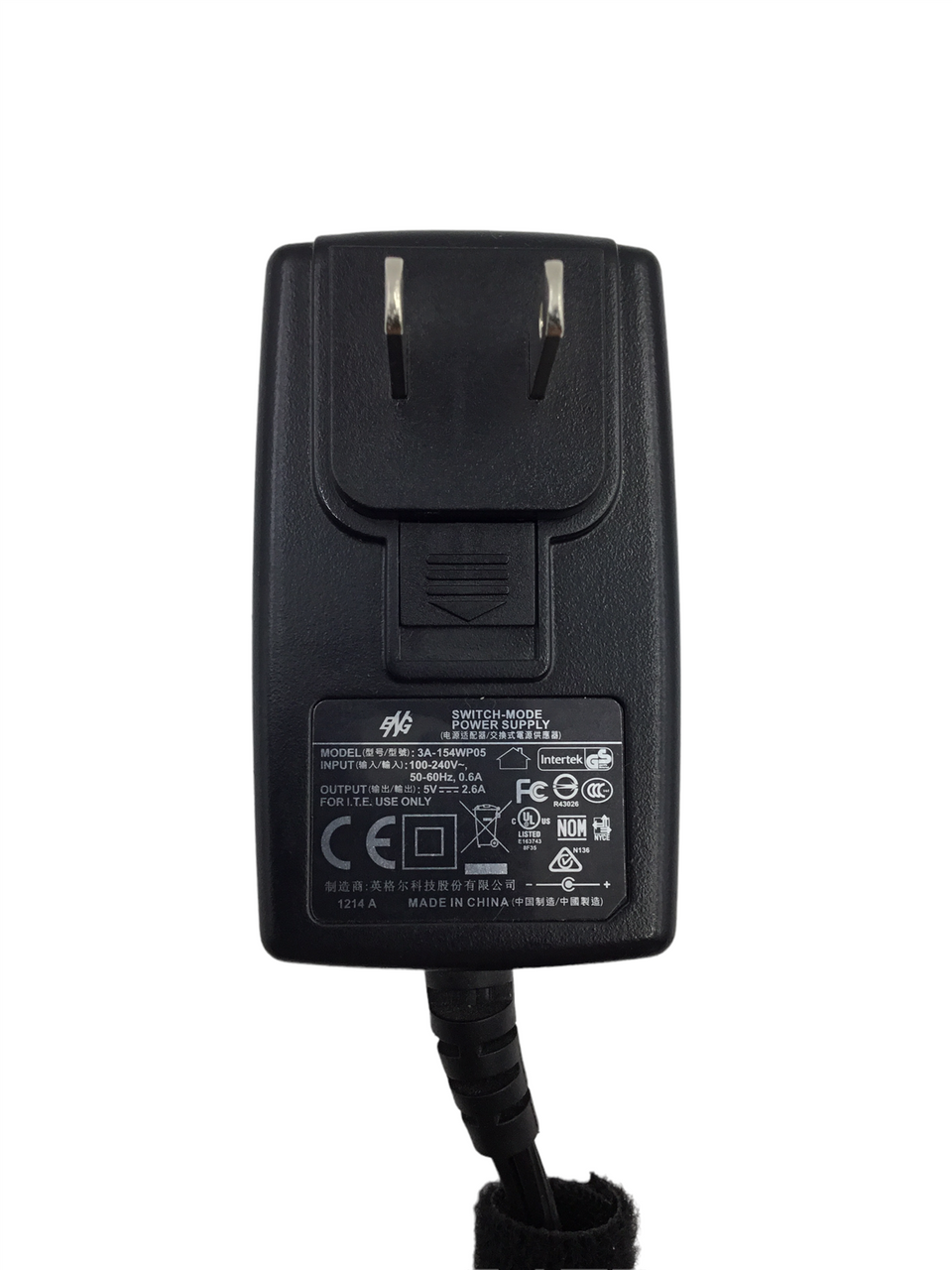 Originale ENG 5V 2.6A 5.5mm X 2.1mm AC Alimentatore Adattatore - Foto 7