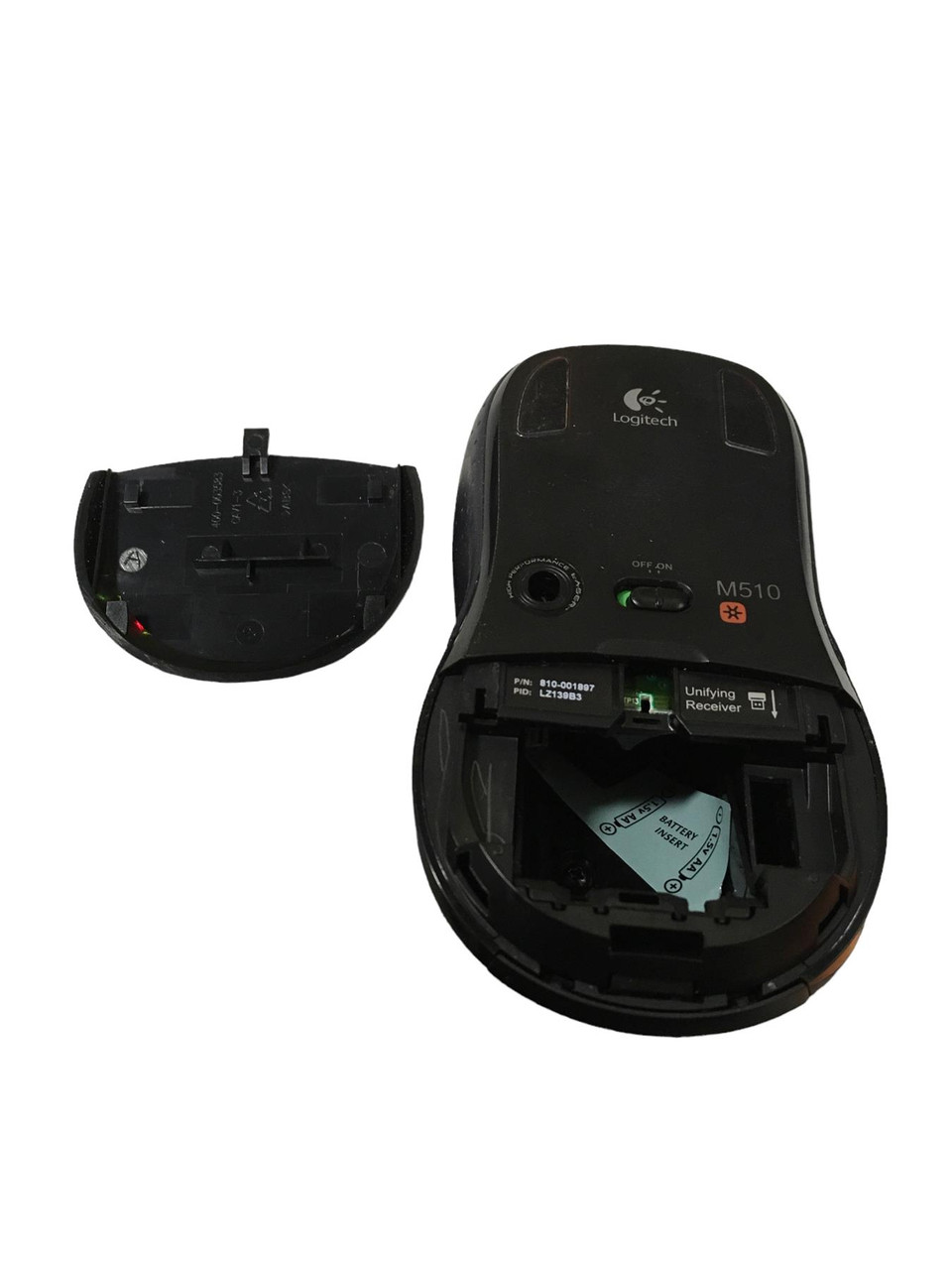 Logitech m510 wireless mouse black